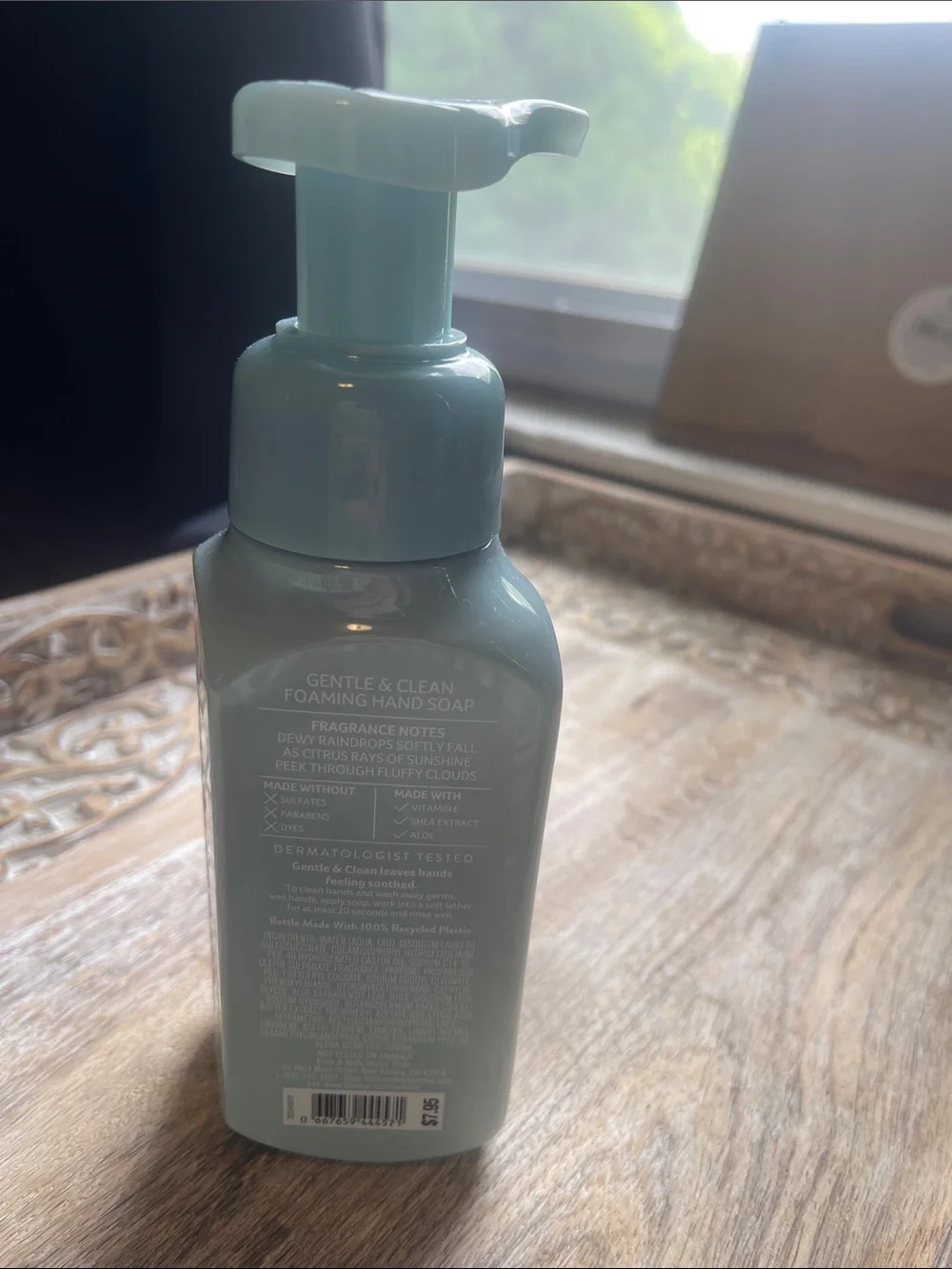 Bath & Body Works Morning Rainstorm Foaming Soap - Sage Green